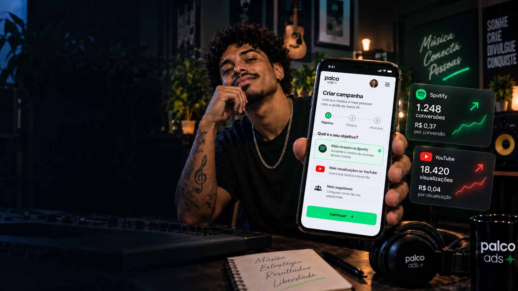 Palco Ads - Estúdio, Artista e Campanhas
